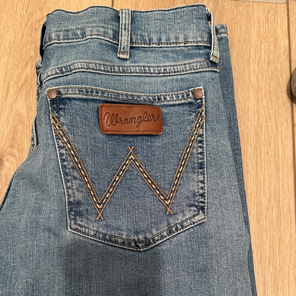 Wrangler Retro Slim Boot Blue Jeans